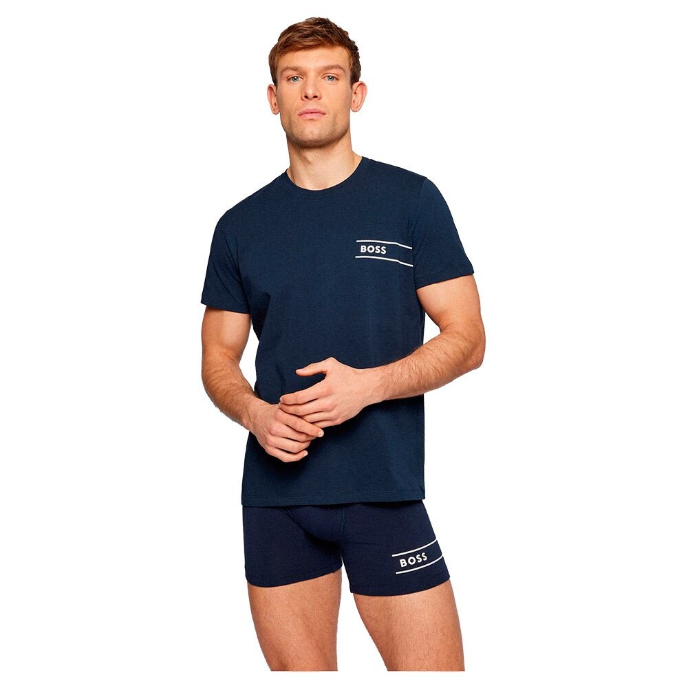 

Базовый слой с коротким рукавом BOSS Round Neck 24 50472593, синий