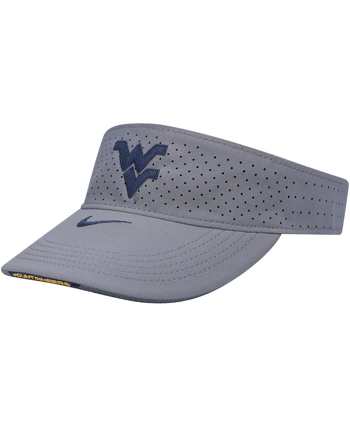 

Мужской серый боковой козырек West Virginia Mountaineers 2021 Nike