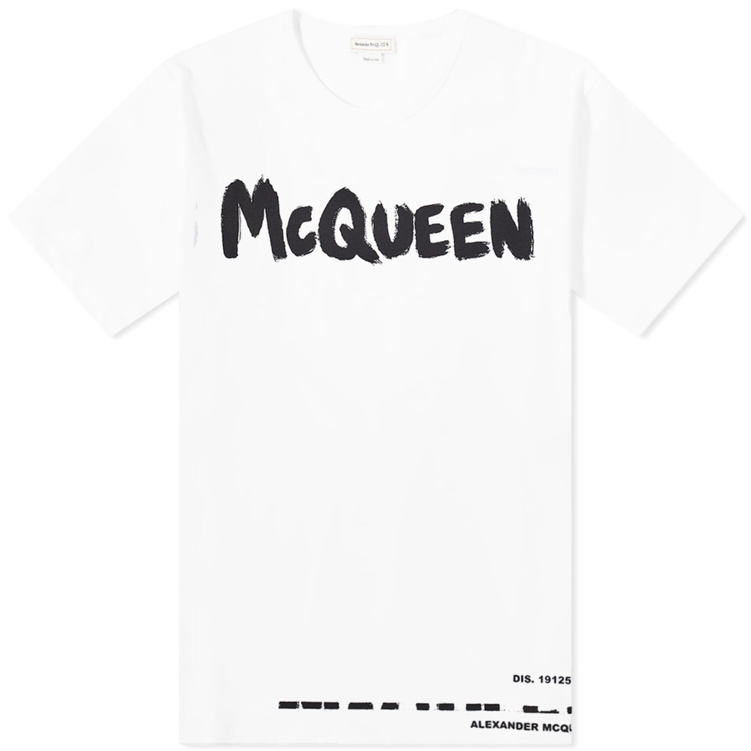 

Футболка Alexander Mcqueen Grafitti Logo, цвет White & Mix