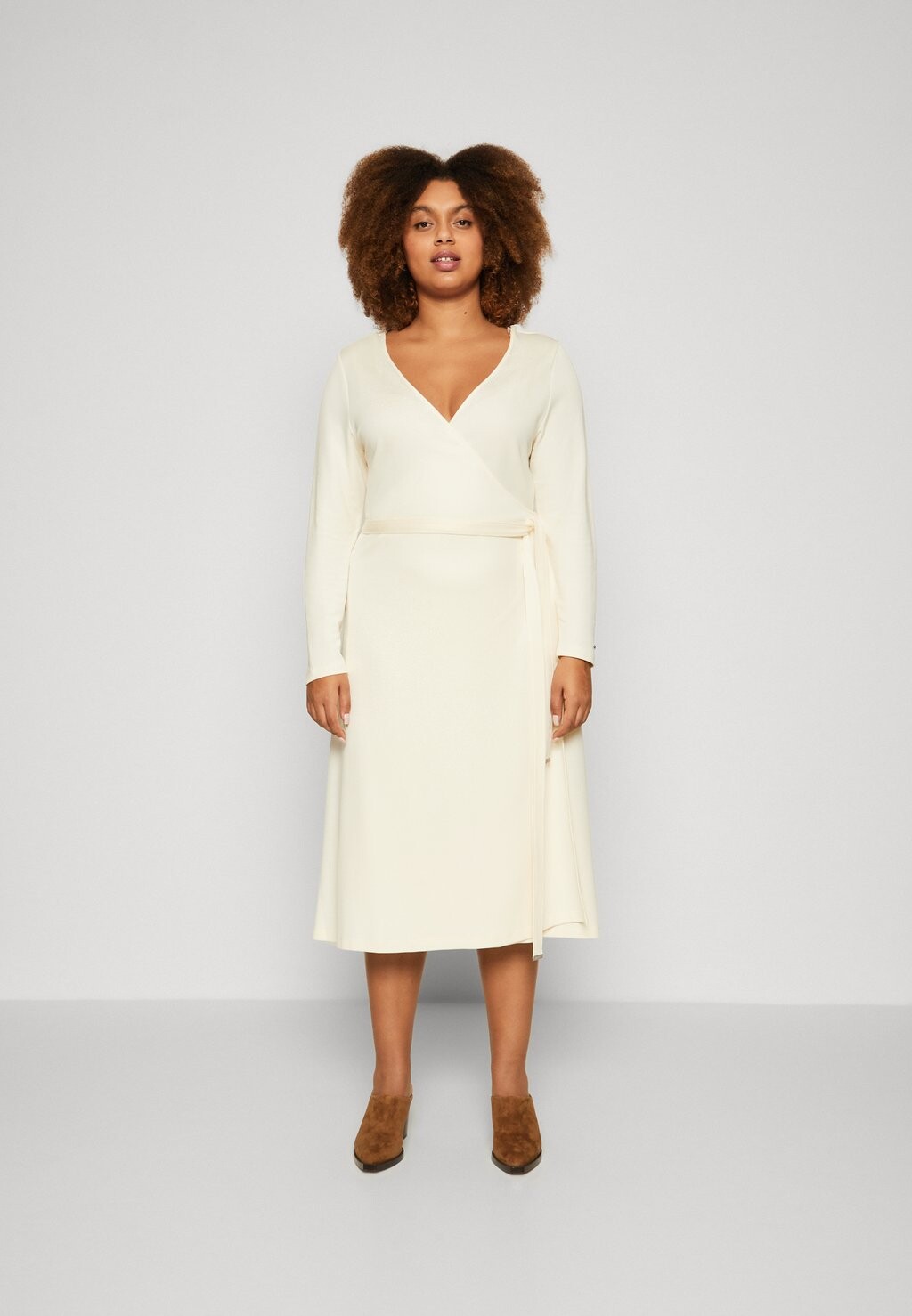 

Платье из джерси Smooth Lines Wrap Midi Dress Tommy Hilfiger, цвет calico