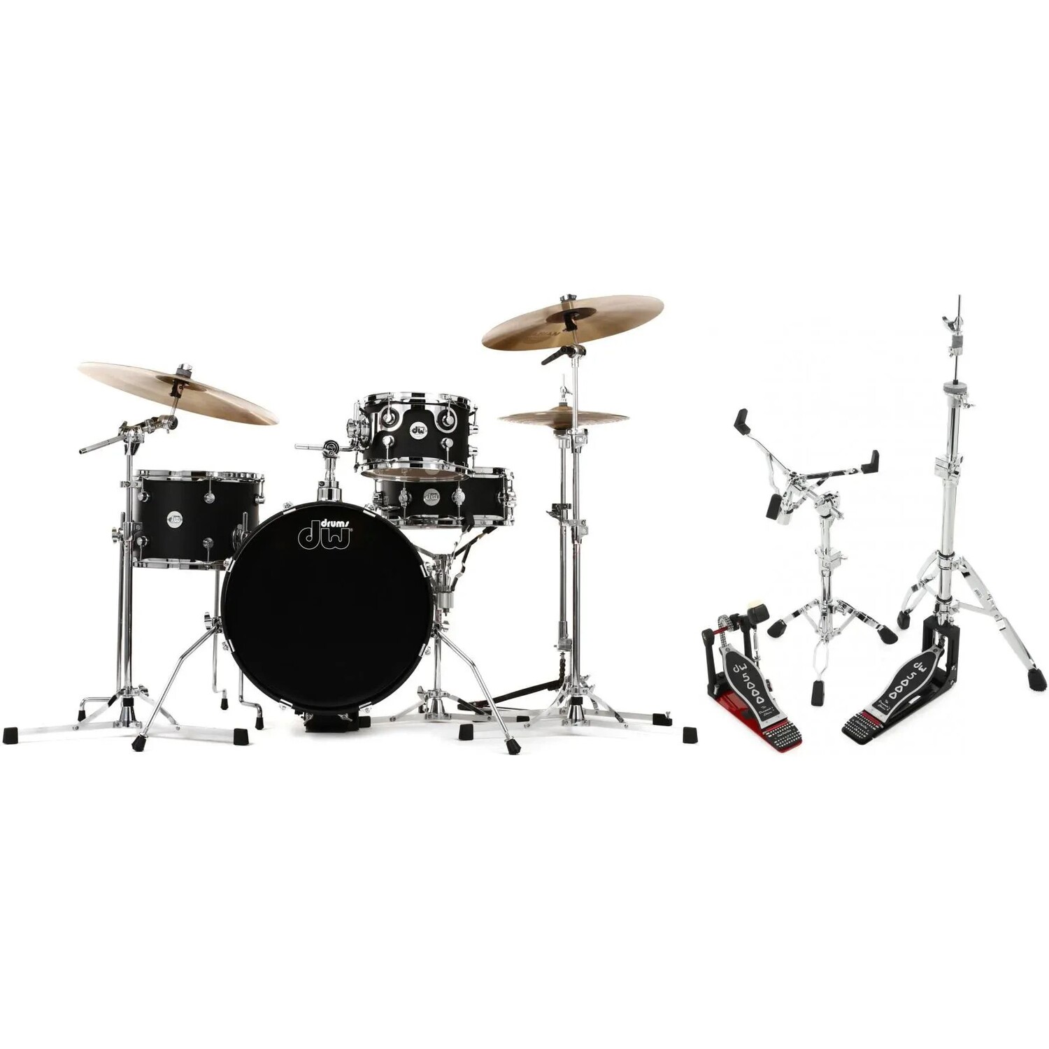 

DW Design Series Mini Pro, набор из 4 предметов и комплект Hardare — черный сатин