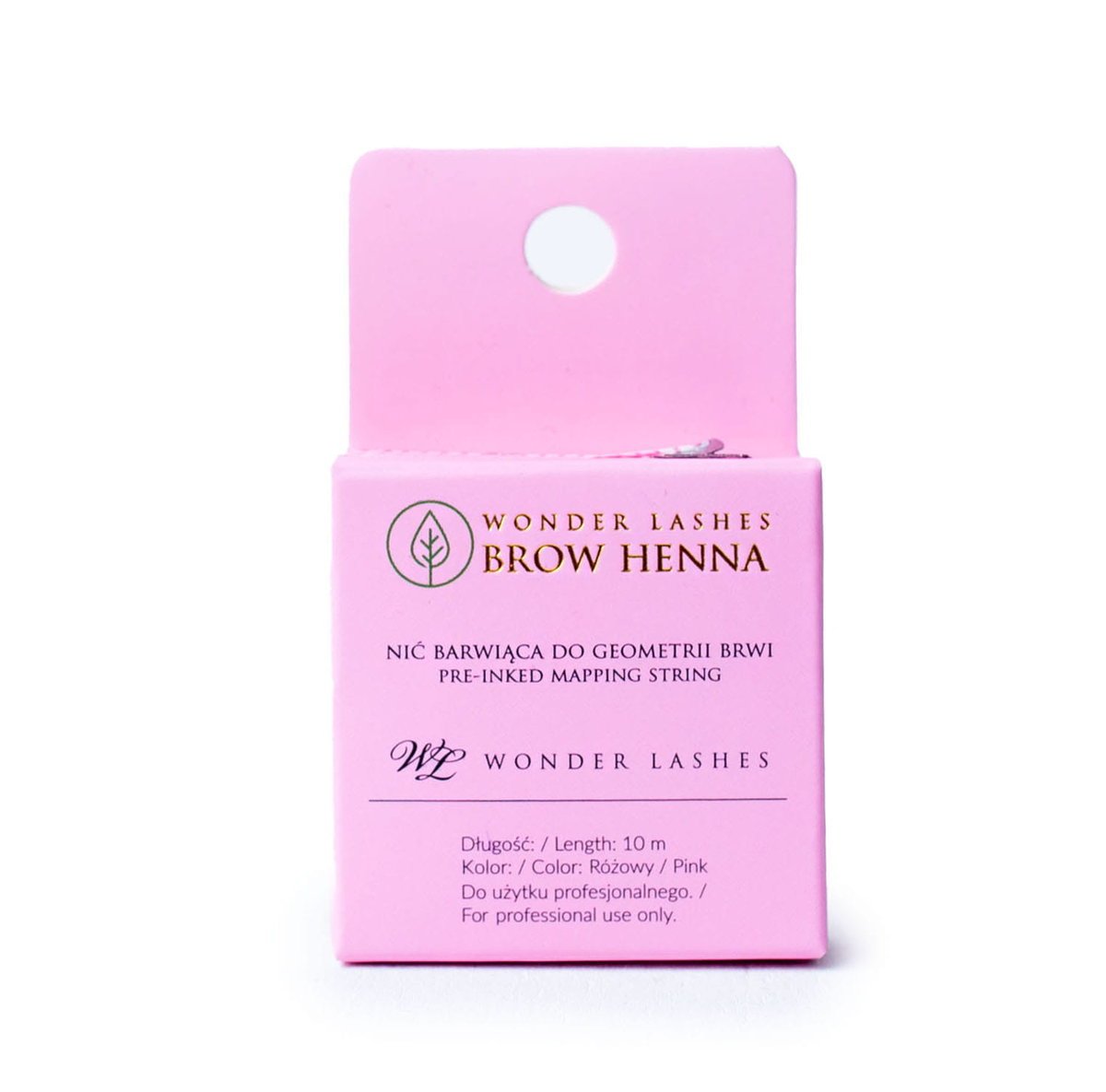 

Wonder Lashes, Красящая нить для геометрии бровей, Brow Henna 10 м, розовый