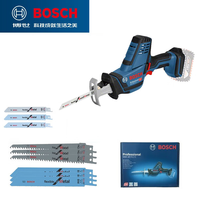 Сабельная пила Bosch GSA18V-Li + аксессуары