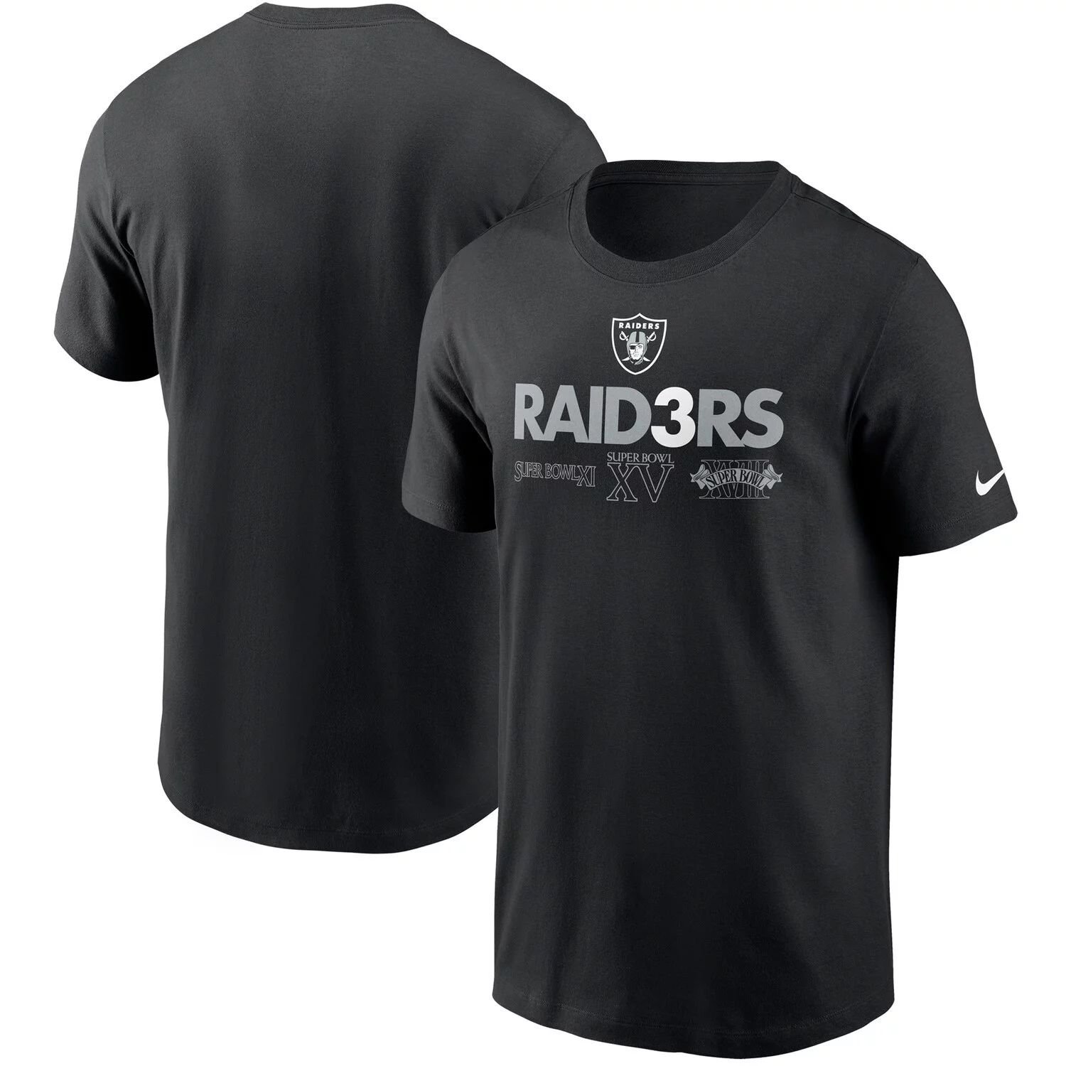 

Мужская черная футболка Nike Las Vegas Raiders Hometown Collection Raid3rs, Черный