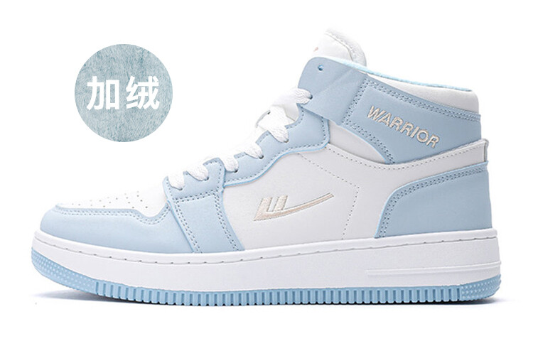 

Кроссовки WARRIOR Skateboarding Shoes Unisex High-top Blue, белый/синий