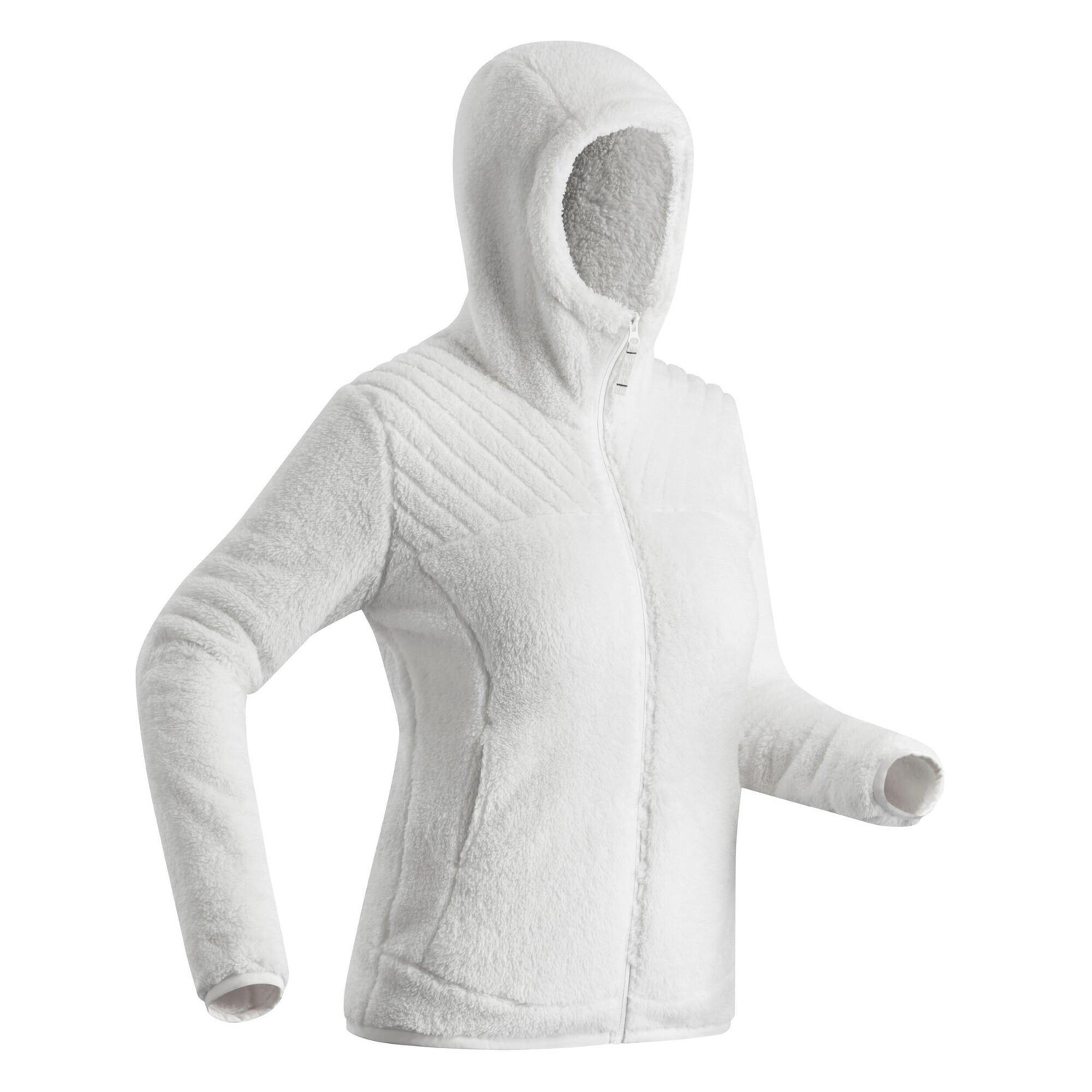 

Теплая флисовая походная куртка Decathlon Quechua, белый