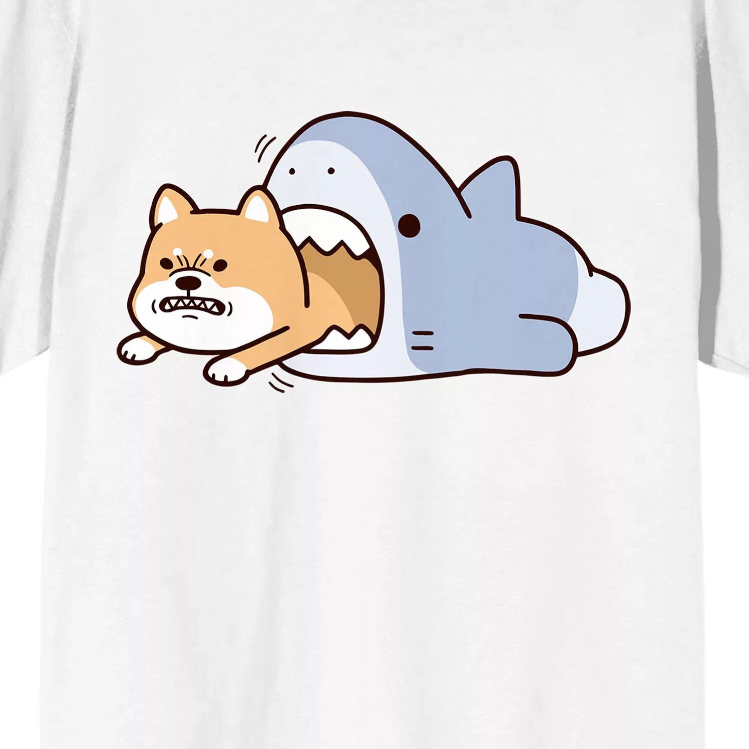 

Мужская футболка Samezu Shark Jaggy и Dog Licensed Character