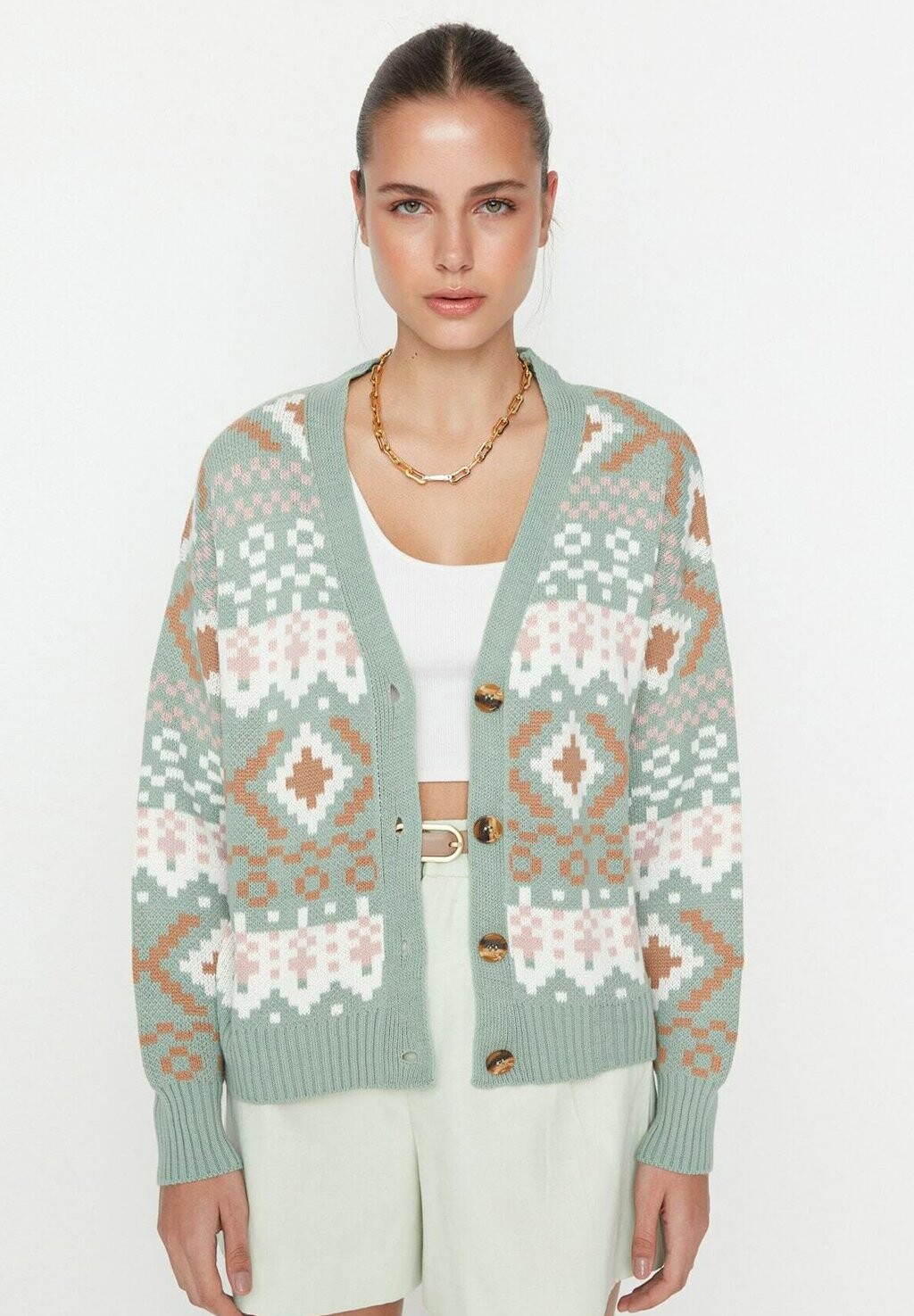 

Кардиган Trendyol, цвет mint