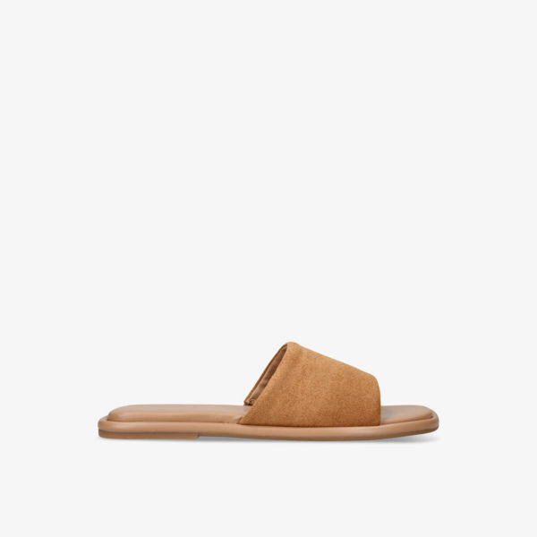 

Босоножки rogan из микрозамши с широкими ремешками Kg Kurt Geiger, цвет tan