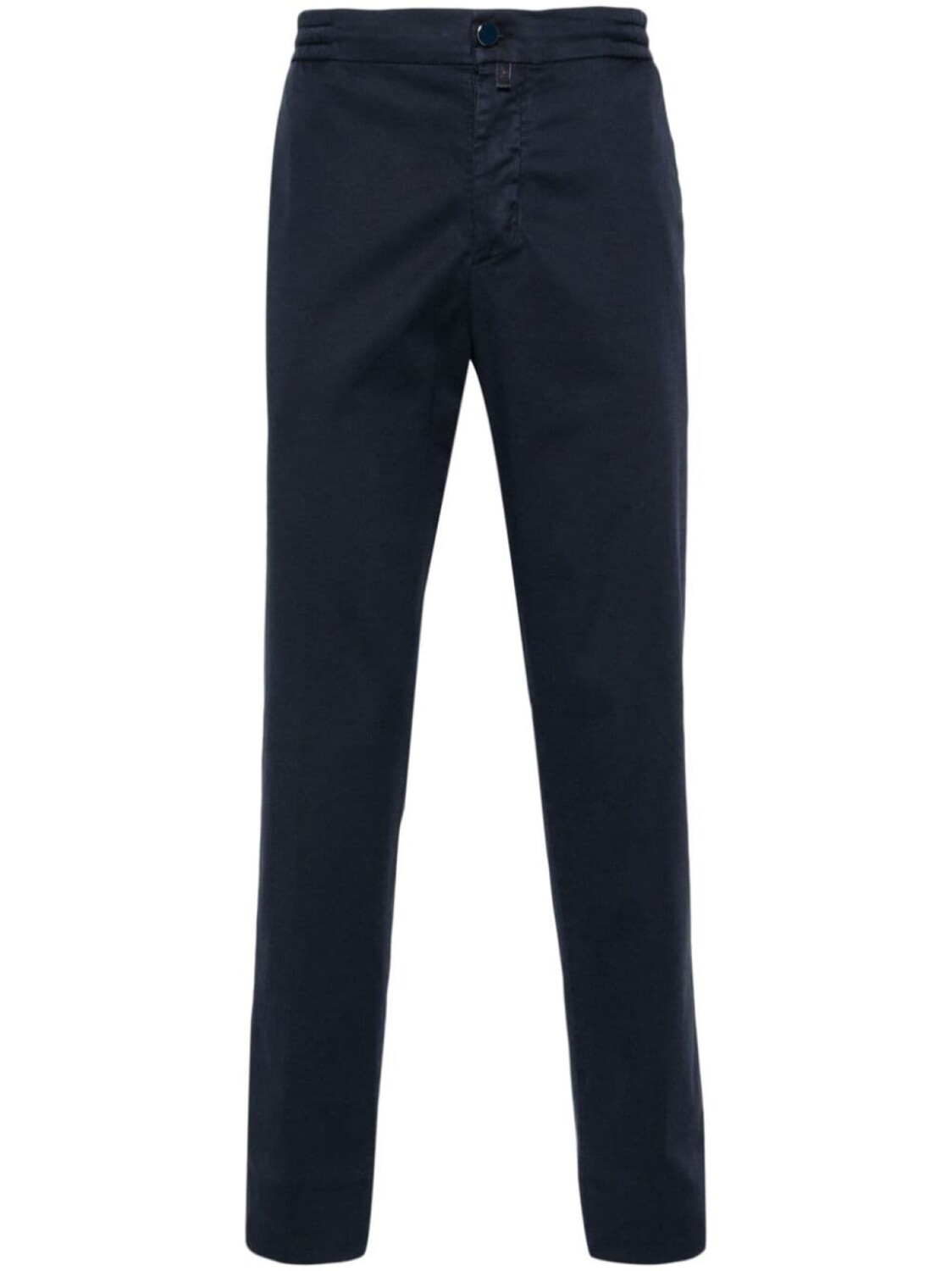 

Kiton зауженные брюки с кулиской, синий