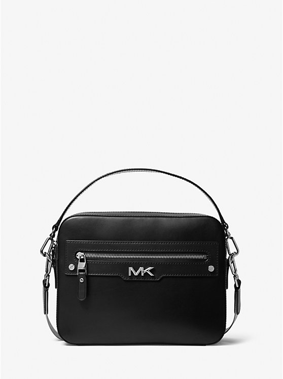 Кожаная сумка для фотоаппарата Varick Michael Kors Mens, черный