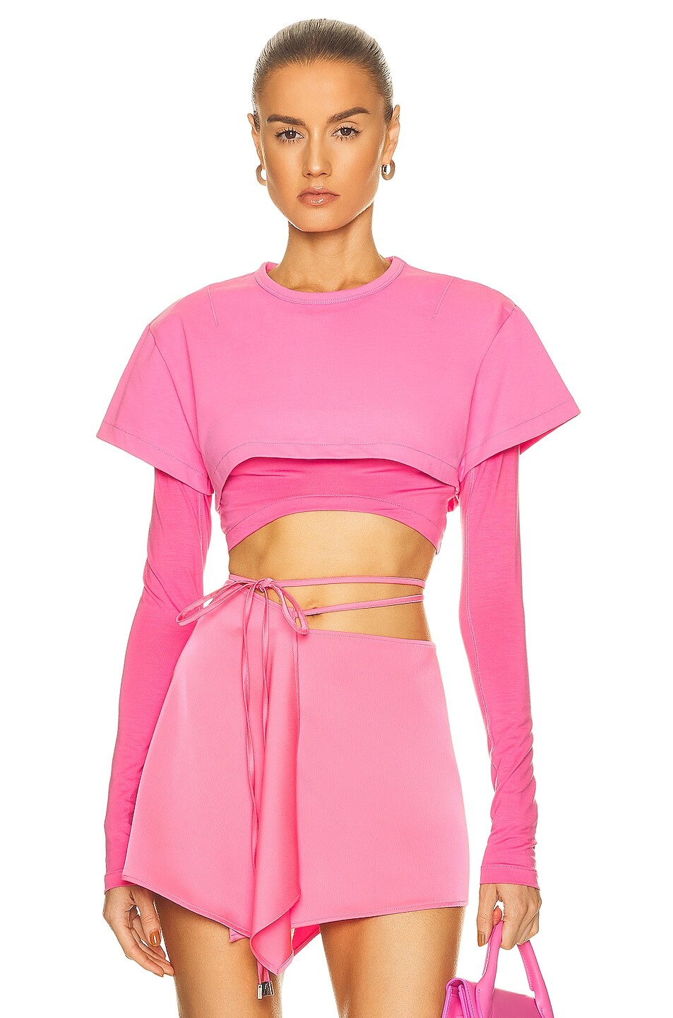 

Футболка Jacquemus Le Double, розовый