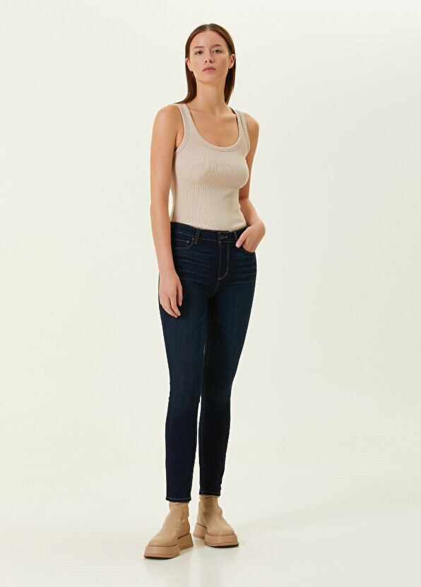 

Темно-синие джинсовые брюки до щиколотки hoxton ultra skinny Paige, Синий