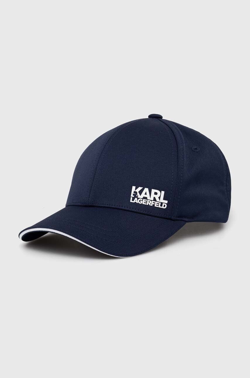 

Бейсбольная кепка Карла Лагерфельда Karl Lagerfeld, темно-синий
