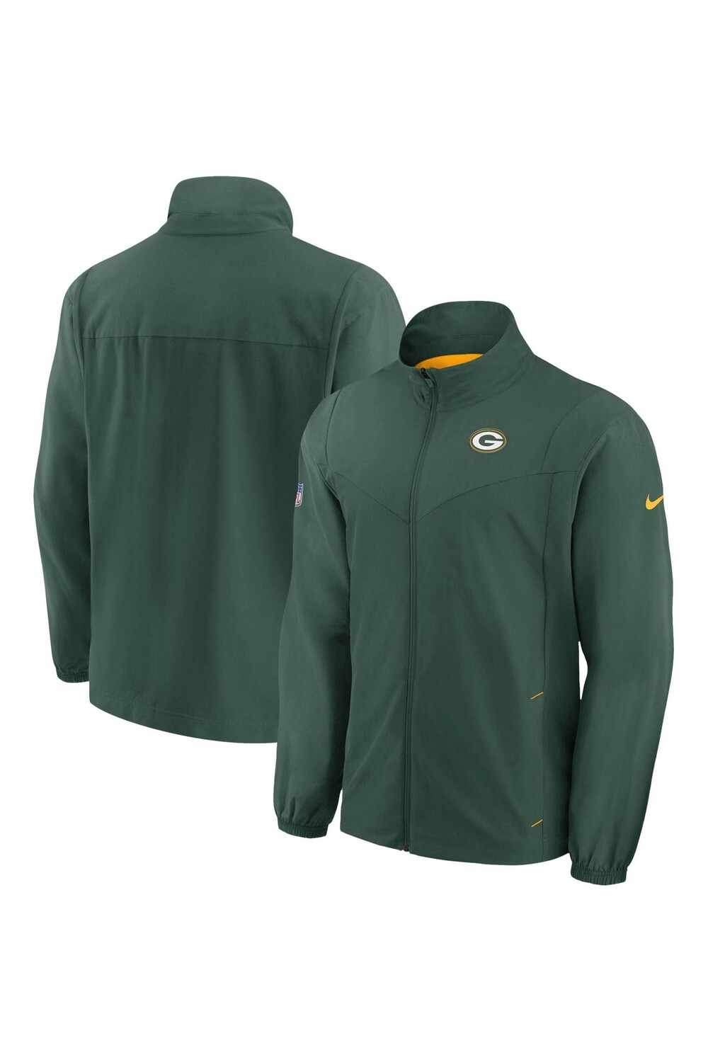 

Зеленая куртка Nike Fanatics Bay на молнии Nike, зеленый