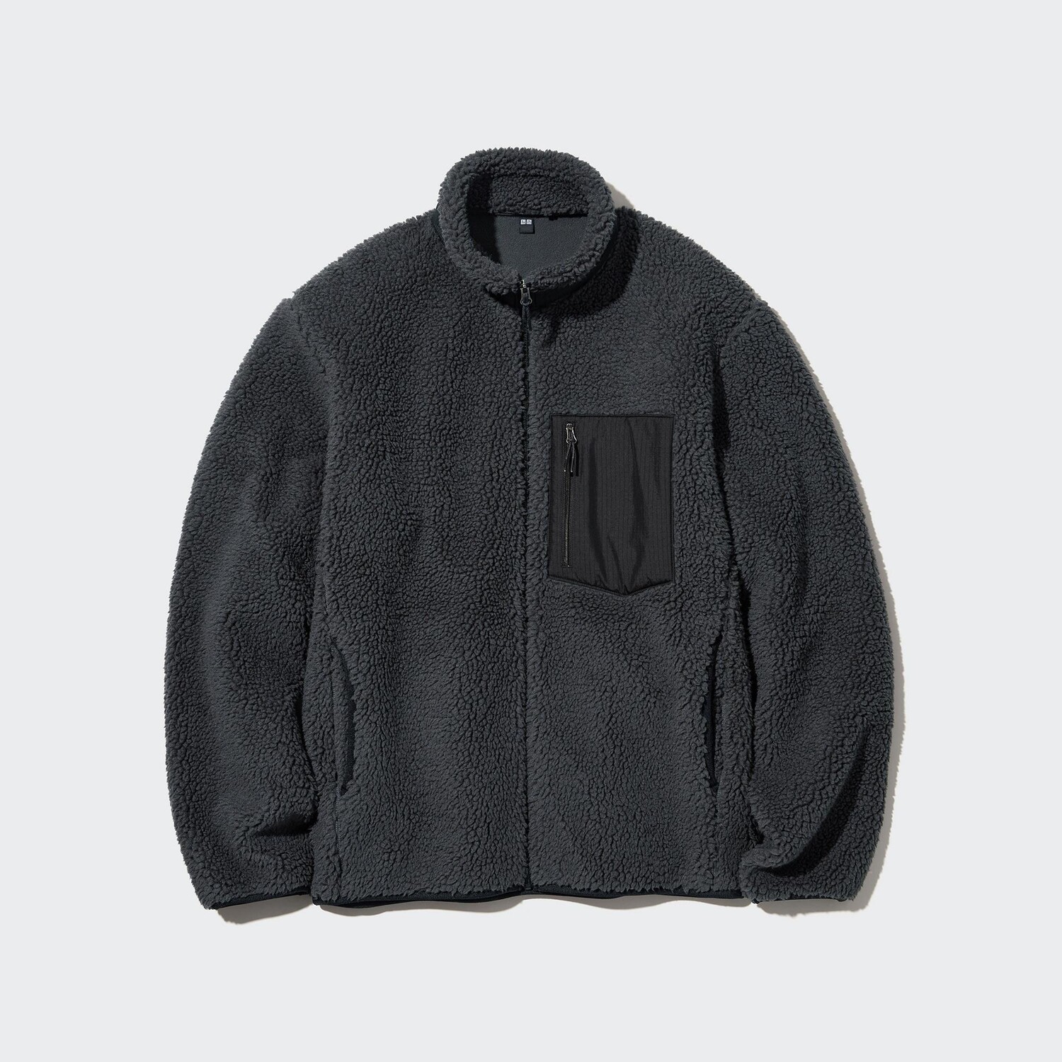 

Ветронепроницаемая флисовая куртка UNIQLO, темно-серый