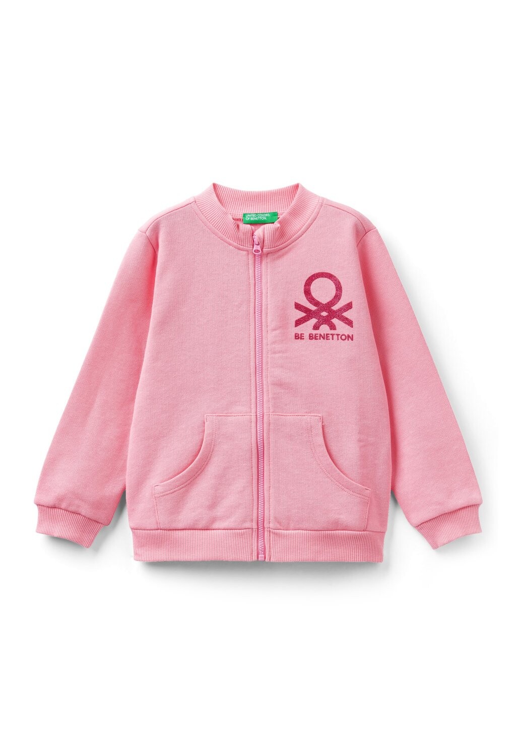 

Толстовка на молнии United Colors of Benetton, розовый