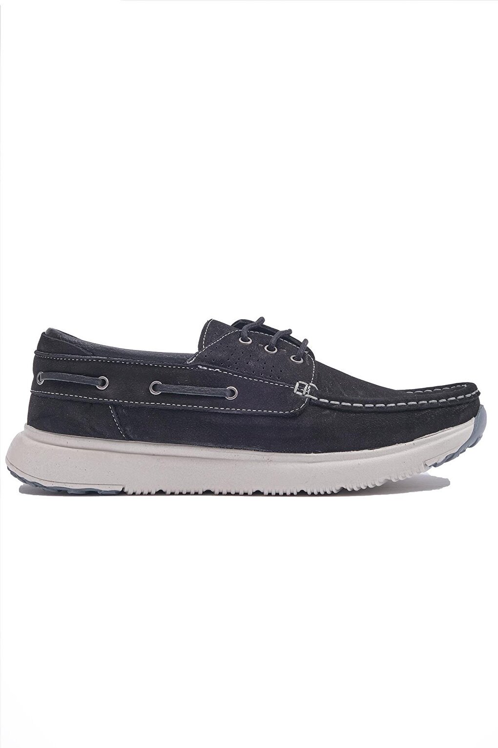 479323 Мужская повседневная обувь из натурального нубука со шнуровкой в морском стиле Punto, черный мужская повседневная спортивная обувь со шнуровкой спереди в стиле пэчворк белый