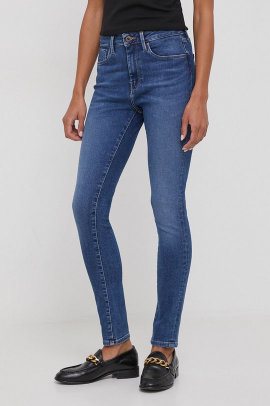 Джинсы Pepe Jeans, синий джинсы скинни pepe jeans прилегающие завышенная посадка стрейч размер 29 черный