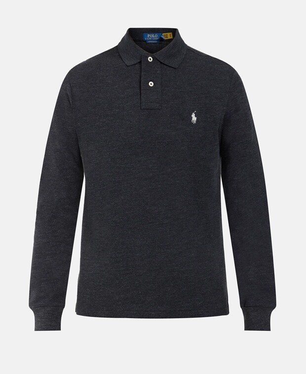 

Рубашка-поло с длинными рукавами Polo Ralph Lauren, антрацит