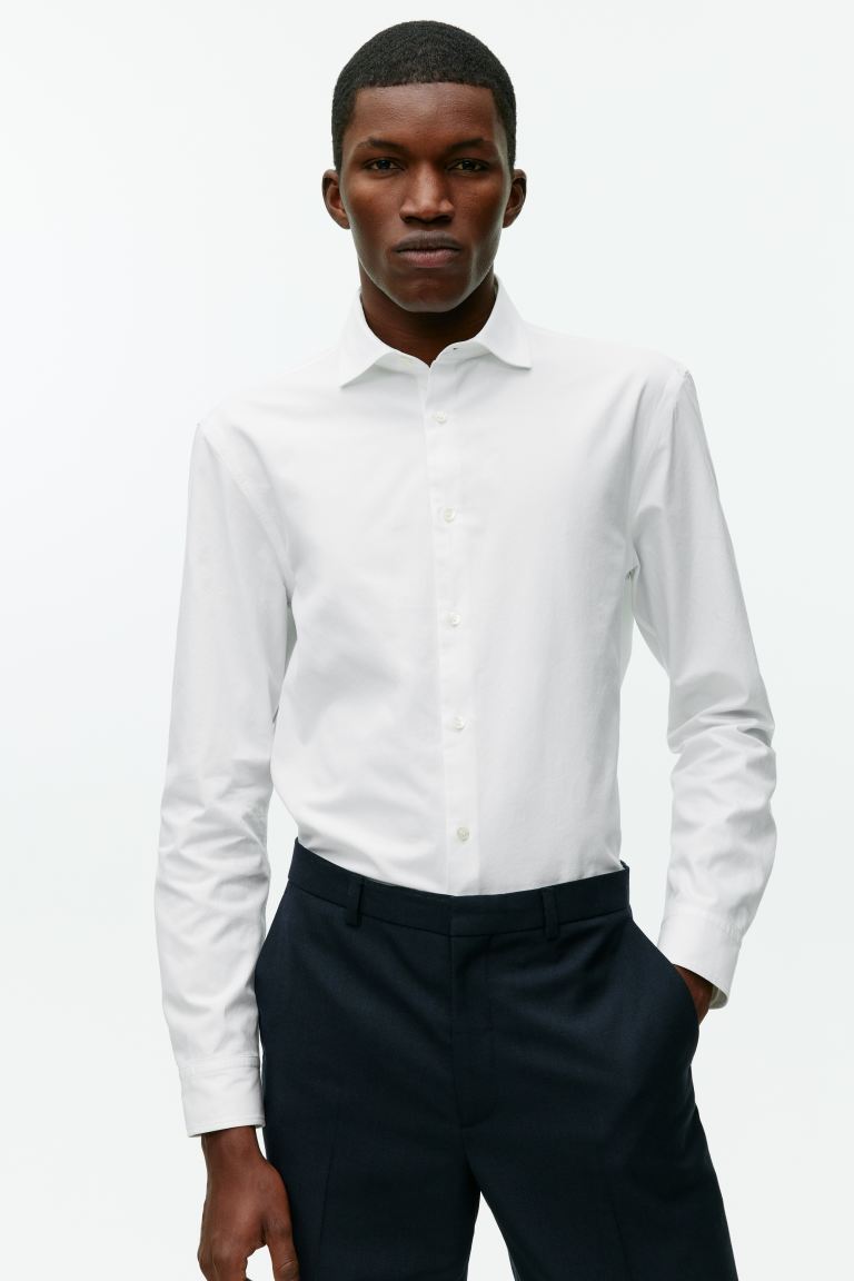 Приталенная рубашка Arket, белый