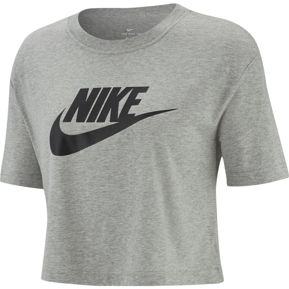 

Футболка Nike Sportswear Essential Icon Futura Crop, серый