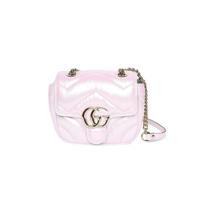 

Сумка через плечо Gucci Marmont Mini Shoulder Bag, цвет Iridescent Escape Pink