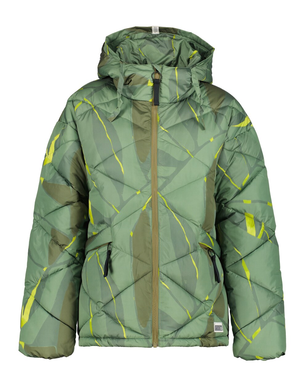 Спортивная куртка Torstai Como, оливковый/неоново-зеленый