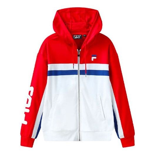 

Куртка FILA Logo Knit Hooded Jacket Red, красный