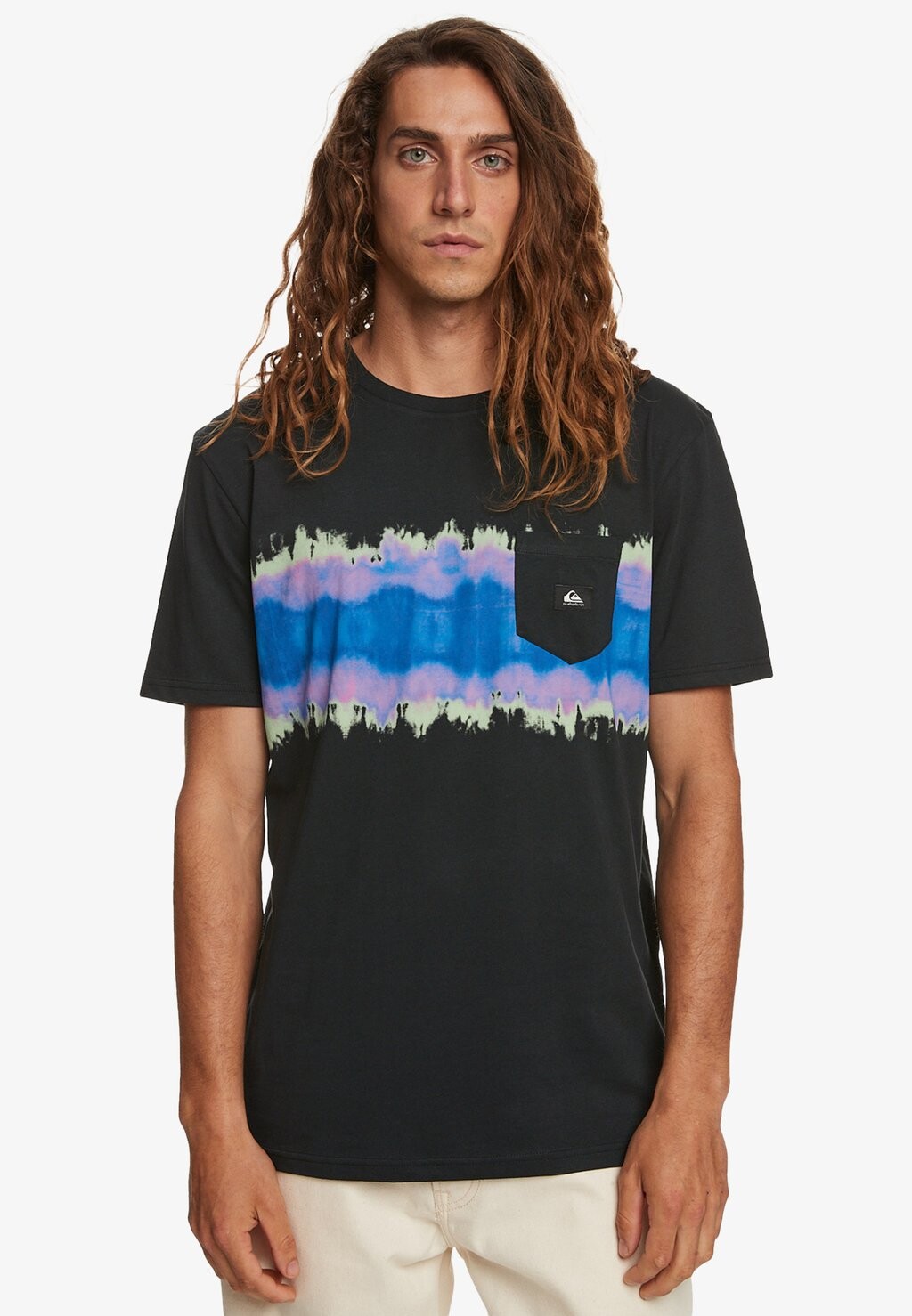 

Футболка с принтом Quiksilver, черный
