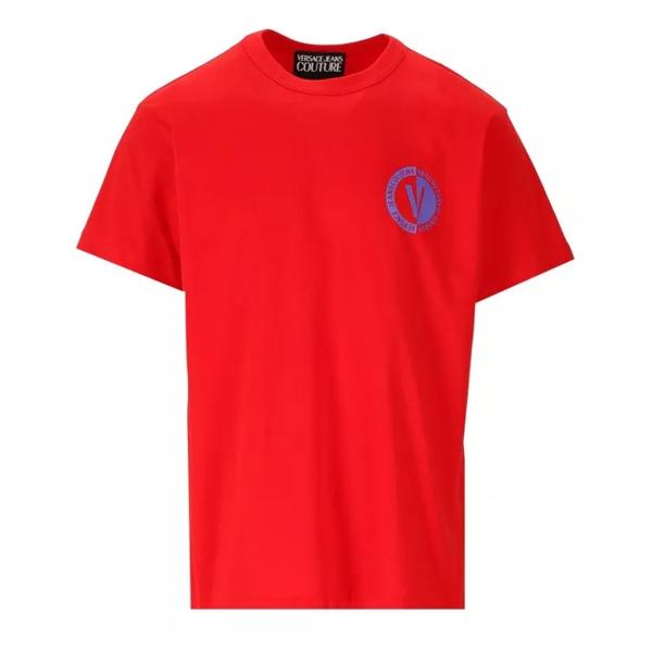 Футболка v-emblem t-shirt Versace Jeans Couture, красный платье versace jeans couture v emblem черный