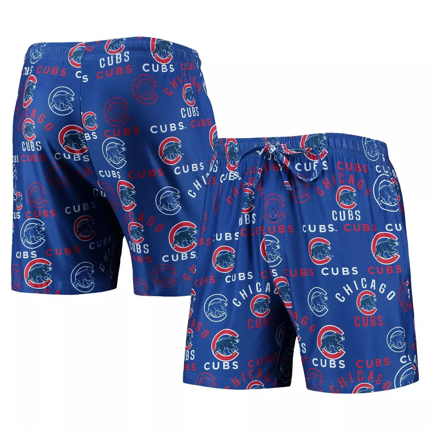 

Мужские шорты Concepts Sport Royal Chicago Cubs Flagship с принтом и джемами