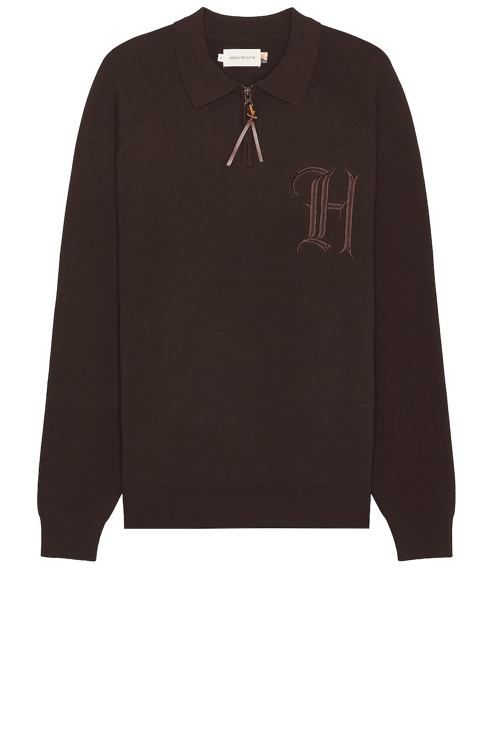 

Свитер Honor The Gift Zip Henley, коричневый