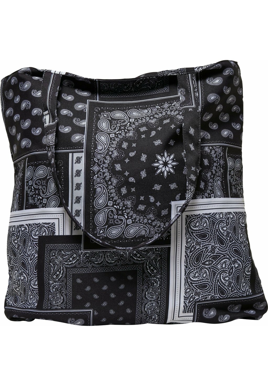 

Сумка для покупок Unisex Bandana Patchwork Print Urban Classics, цвет black white