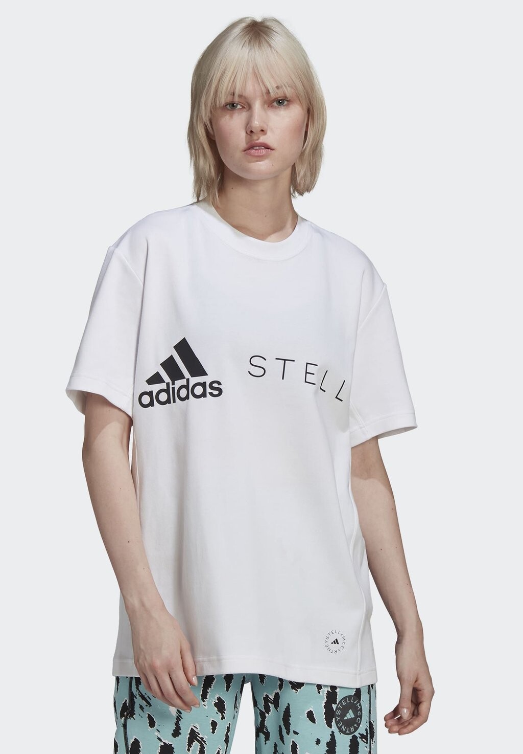 

Футболка с принтом adidas by Stella McCartney, белый