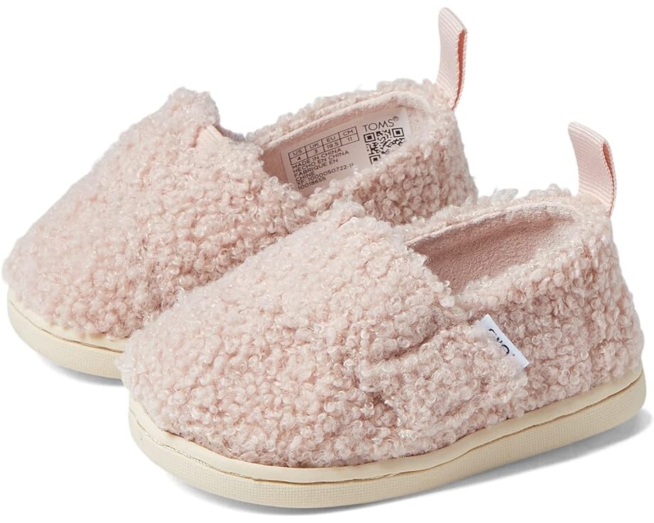 

Лоферы Toms Tiny Faux Shearling Alpargata, цвет Cloudy Pink