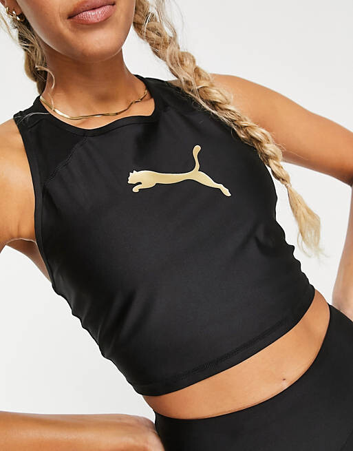 

Черная приталенная майка Puma Fit Eversculpt