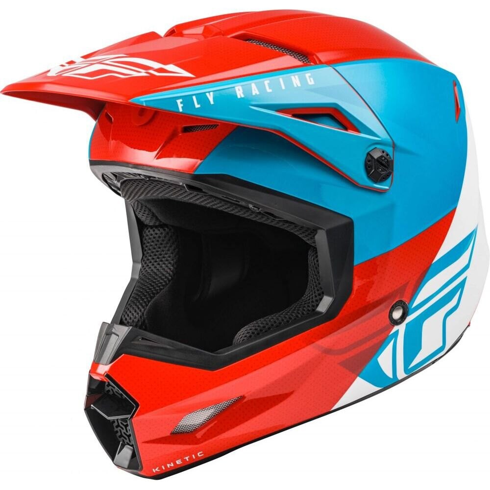 

Шлем для бездорожья Fly Racing Kinetic Straigth Edge, красный
