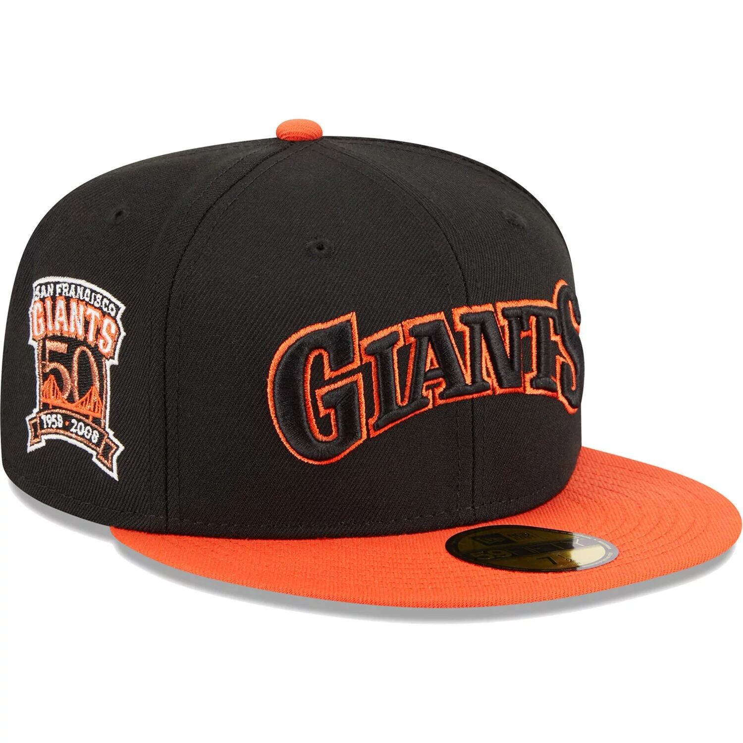 

Мужской черный трикотаж New Era San Francisco Giants с надписью 59FIFTY, облегающая шляпа