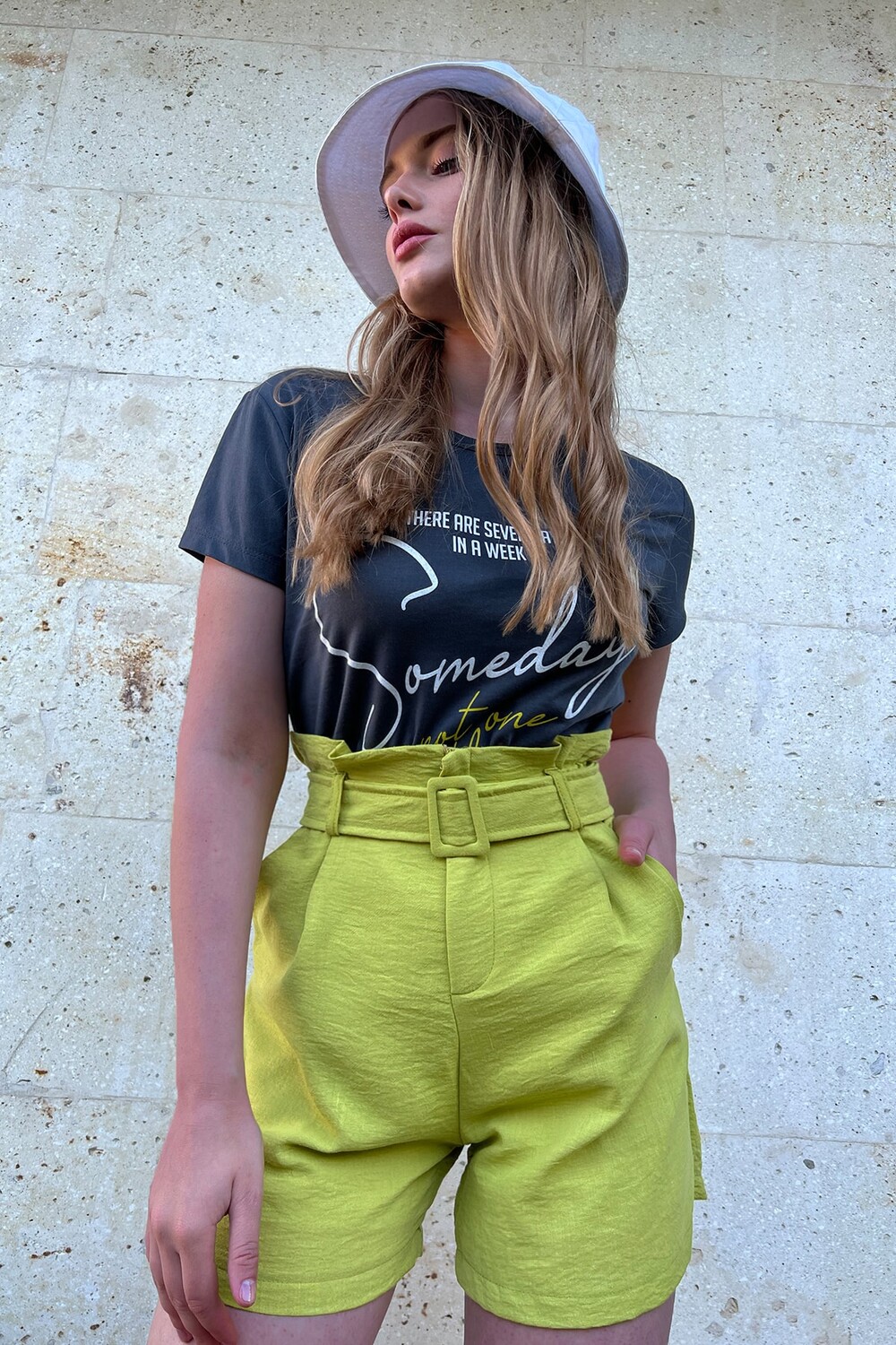 

Шорты – зеленые – нормальная талия Trend Alaçatı Stili, зеленый