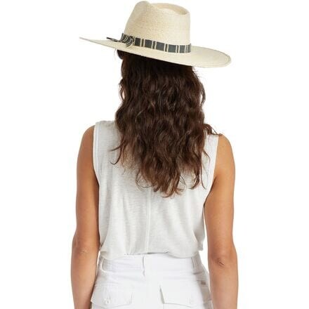 

Leigh Straw Fedora - женская Brixton, бежевый