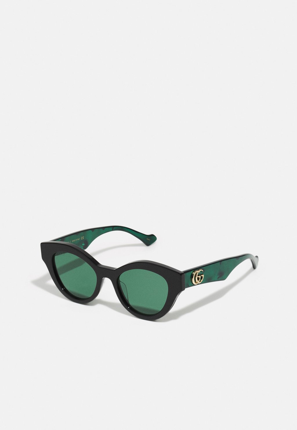 Солнцезащитные очки Gucci, черный/зеленый солнцезащитные очки gucci черный зеленый серый