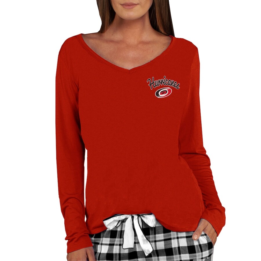 

Футболка с длинным рукавом Concepts Sport Carolina Hurricanes, красный