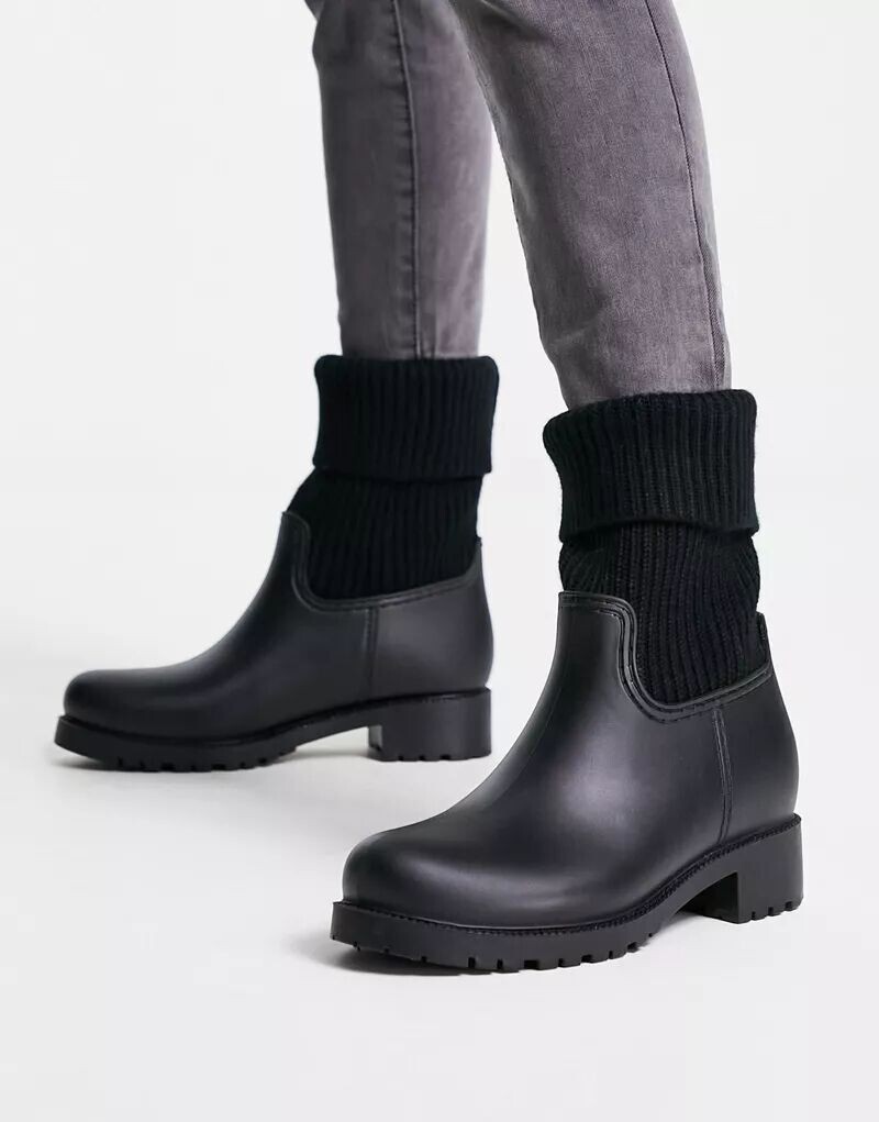 

Черные резиновые сапоги ASOS Gabrielle