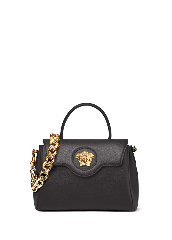 

La medusa черная женская кожаная сумка через плечо Versace