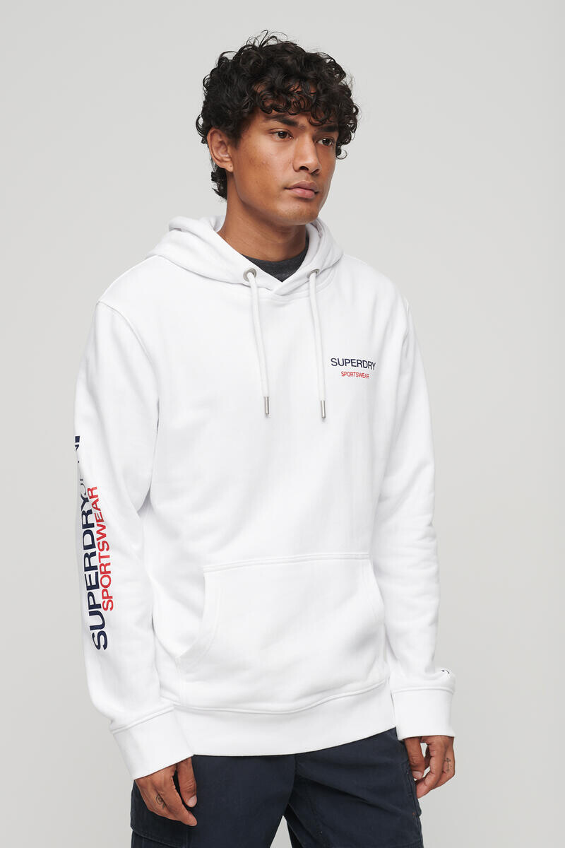 

Свободная толстовка с логотипом спортивной одежды Superdry, белый