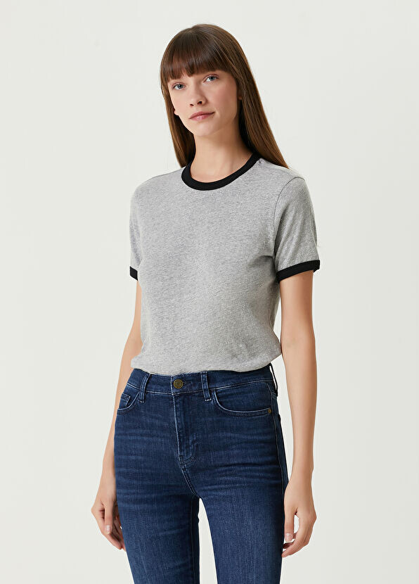

Серая футболка Frame Denim, черный
