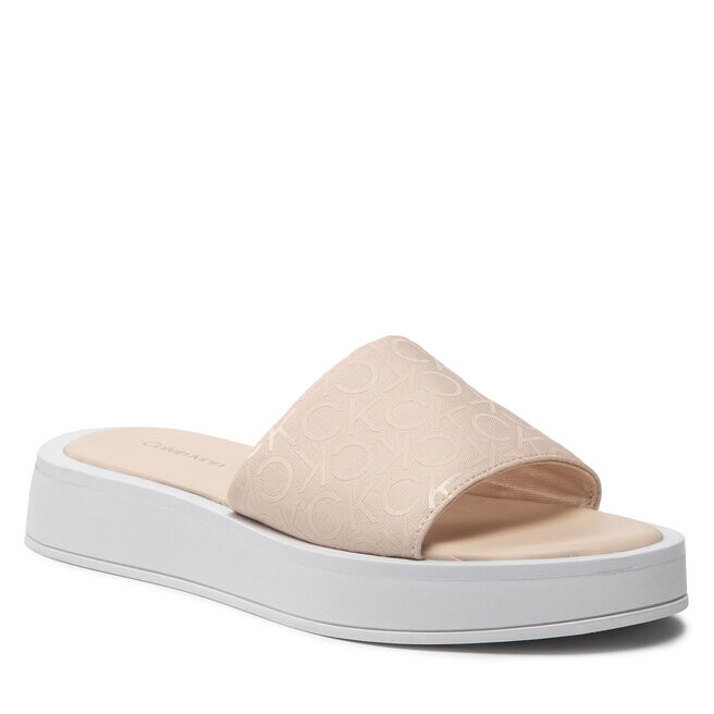 

Шлепанцы Calvin Klein FlatformSlide, бежевый