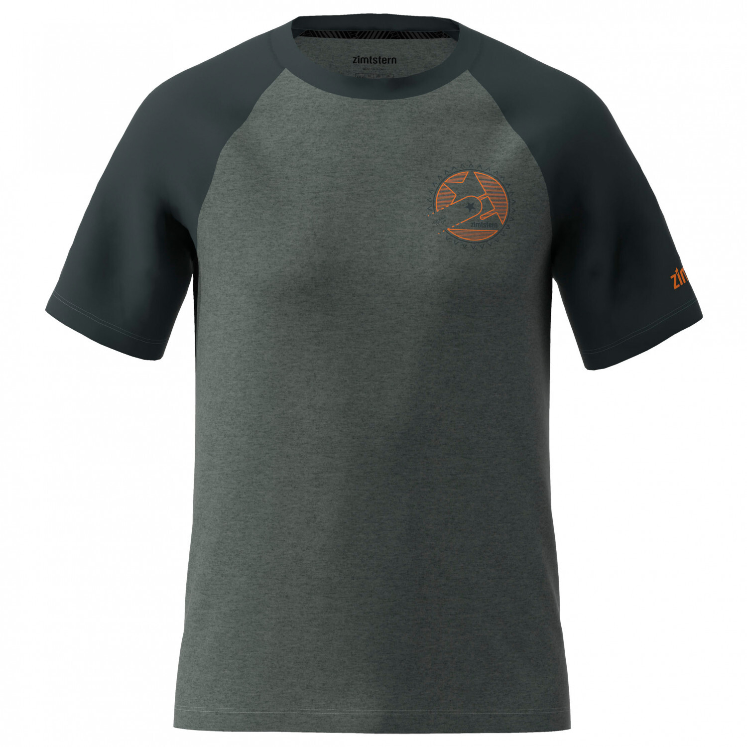 

Функциональная рубашка Zimtstern Crankz Tee, цвет Gun Metal Melange/Pirate Black