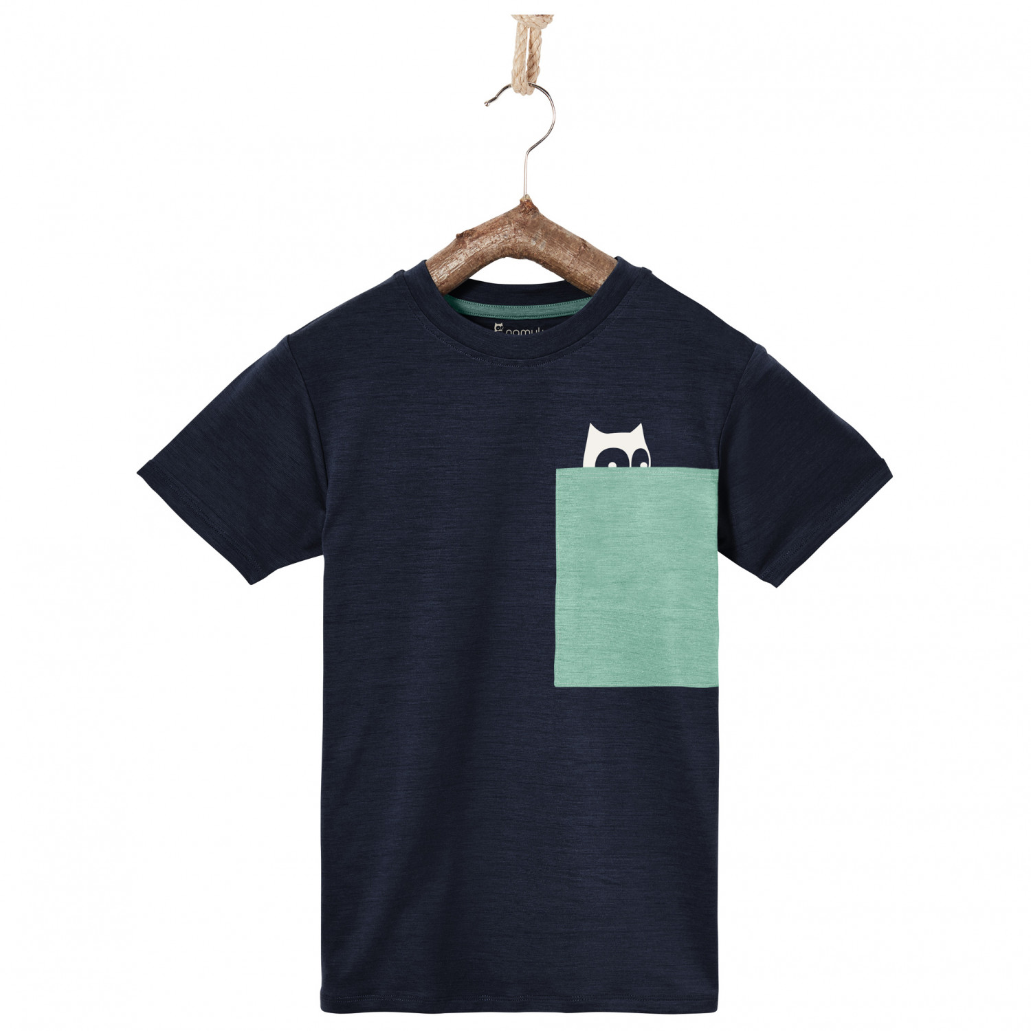 Рубашка из мериноса Namuk Kid's Pluto Merino Pocket T Shirt, цвет True Navy/Northern Lights